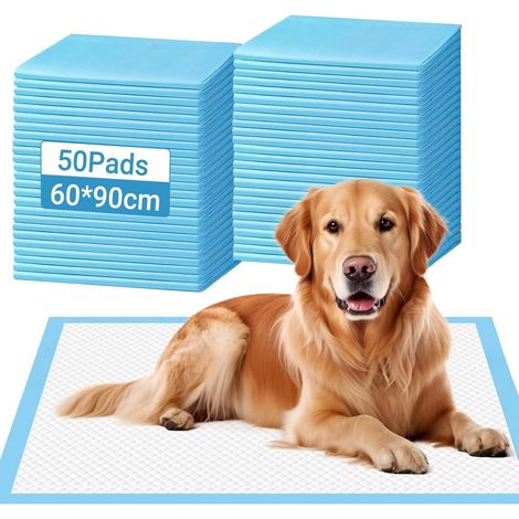 Lot 50 tapis éducateurs - Chiens 90x60 cm - Jetables absorbants (1/5)