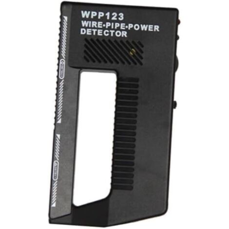 High-Sensitivity Wall Scanner & Metal Detector - Adjustable Alert for Pipes and Wires - Multifunctional Stud Finder for Adults - Durable Plastic Design (Black, Model WPP123) (1/5)