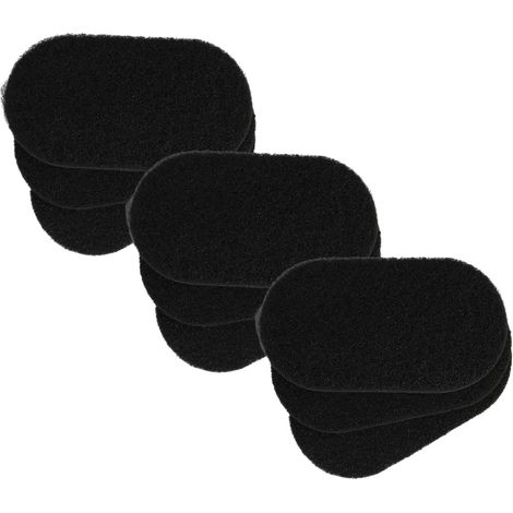 vhbw 9x Activated Carbon Filter compatible with Seb FR4000, FR402, FR402100/12A, FR401, FR401900/12, Fryn Twist Deep Fat Fryer - 6.5 x 9.1 x 0.9 cm