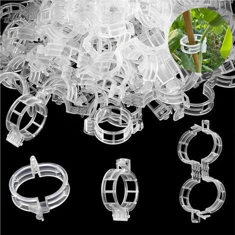 Lot de 50 clips de support pour plantes réutilisables, clips de jardin en plastique sécurisé de qualité supérieure, clips pour treillis de tomates pour plantes grimpantes, plantes d'extérieur et d'int (1/5)