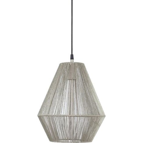 [GEBRAUCHT] B-Ware Pr Home Rio Pendelleuchte Hängelampe Lampe ø 28 Cm Beige Textilkabel (1/2)