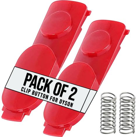 2er-Pack Dyson Clip-Verriegelungsknöpfe mit Feder für Dyson V7 V8 V10 V11 V15 – robuste Ersatzteile für Dyson-Bürste und -Rohr (1/5)