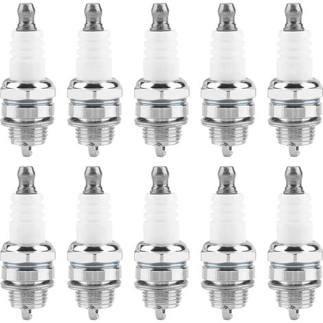 10 bougies d'allumage pour tronçonneuse et tondeuse à gazon (1/5)