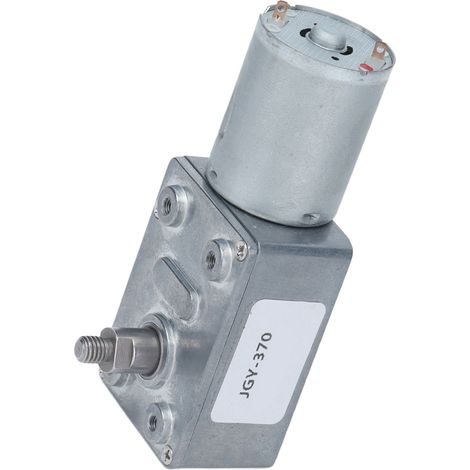 12-V-Gleichstrom-Schneckengetriebemotor, reversibel, selbsthemmend, Drehzahlreduzierer, 8-mm-Welle, JGY-370, 6 U/min (1/5)