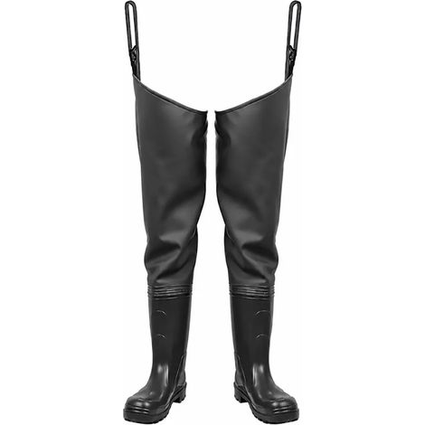 Cuissardes PVC homme noires - Imperméables et antidérapantes (1/2)