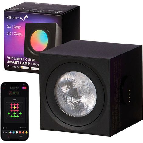 Lampe yeelight cube multicolore wifi 12W (1/5)