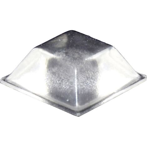 TOOLCRAFT PD2205C Gerätefuß selbstklebend, quadratisch Transparent (L x B x H) 20.5 x 20.5 x 7.5 mm