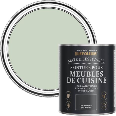 Peinture Verte pour Meubles de Cuisine, Finition Mate - Vert Laurier 750ml (1/5)