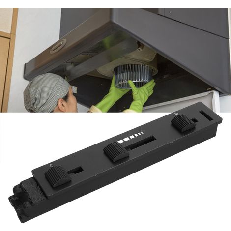 Bedienschalter für Dunstabzugshaube SV12969 aus ABS – 18,5 x 3 cm – Schwarz – Ersatzteil vom Hersteller (1/5)