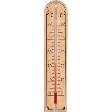 Thermometre en bois pour une mesure fiable de la temperature interieure (1/2)