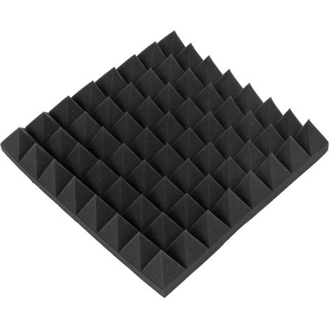 Coton pyramidal épais absorbant le son pour salles de piano et de batterie, coton d'isolation phonique pour l'absorption et la réduction du bruit. (1/5)