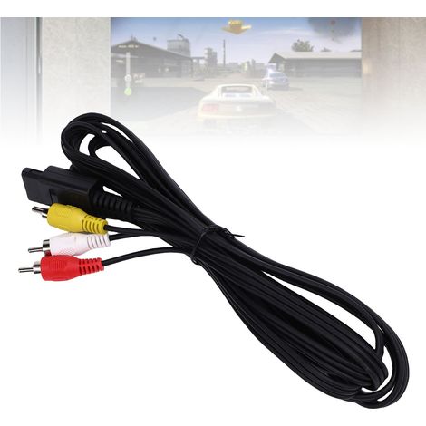 Cable AV compuesto para consola Famicom – Transmisión de vídeo estéreo estable – PVC, 104 g (1/5)