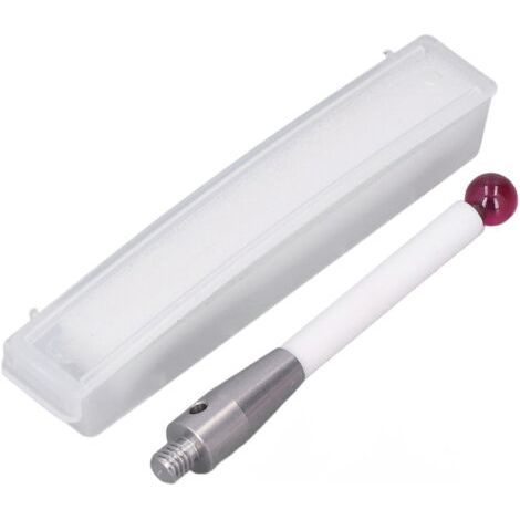Pair - Palpeur CMM à bille de 6 mm en acier inoxydable et tige en céramique avec filetage M4 (1/5)
