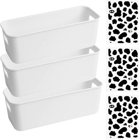 scatole portaoggetti. Maniglia integrata. Plastica resistente. Organizzatore per cassetti. Cucina, bagno, ufficio. (1/5)