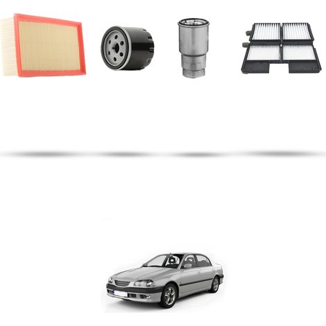 Kit tagliando 4 filtri compatibile con Toyota Avensis I (T22) 2.0 TD 66kw Dal 1998 (1/5)