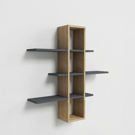 Mensola da parete, mensola portaoggetti Shelf Sapphire Antracite (1/3)