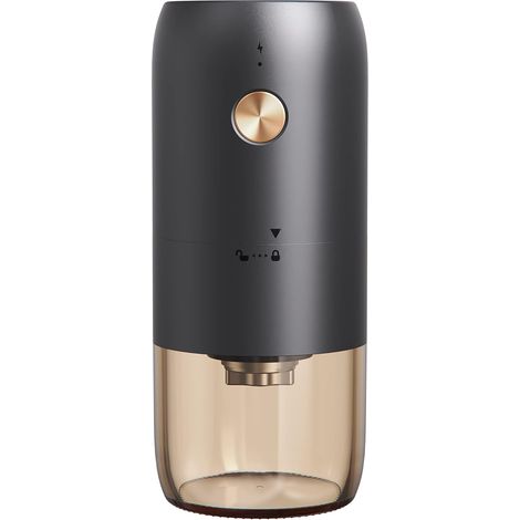 Tragbare Akku-Kaffeemühle mit einstellbaren Einstellungen, 35 G Kapazität, 1500 mAh wiederaufladbar, konisches Edelstahlmahlwerk für Espresso, Handbrühen, Reisen, Camping