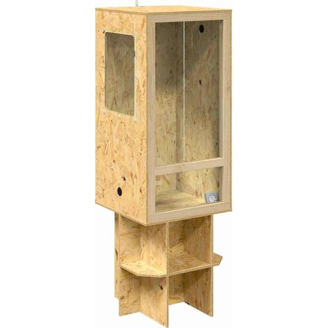 Terrarium Braun 50 x 50 x 150 cm OSB vidaXL