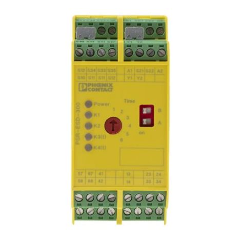 Relais de sécurité Phoenix Contact PSR-SCP-24DC/ESD/5X1/1X2/300, 24V c.c., 2 canaux, 6 contacts de sécurité ( Prix pour 1 )