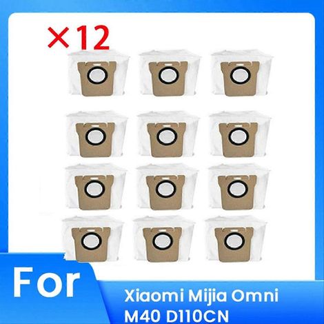 12er-Pack Staubbeutel für den Xiaomi Mijia Omni M40 D110CN Staubsauger: Zubehör, das auf Langlebigkeit und effiziente Funktion ausgelegt ist. (1/5)