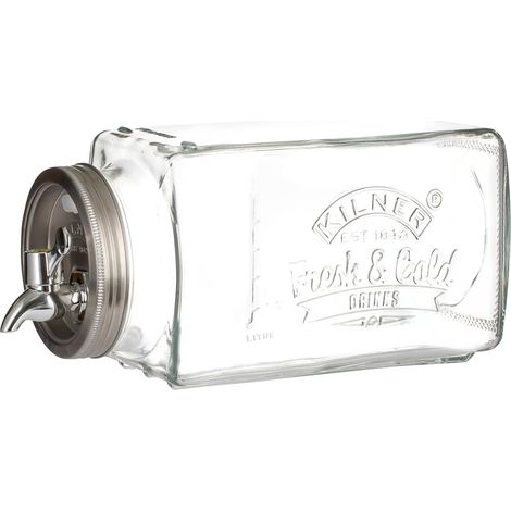 Kilner Dispenser per frigorifero in vetro, 3 litri (1/2)