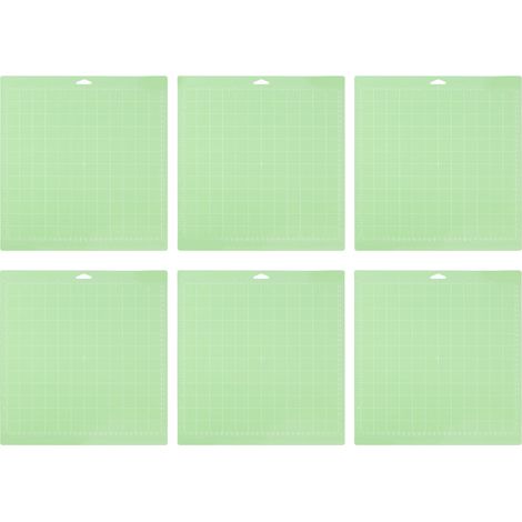 6 tapis de coupe verts 12x12 pouces, planche de découpe artisanale quadrillée pour couture et travaux manuels DIY (1/5)
