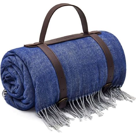 Picnic Blanket Beach Mat Faux Wool Throw Blanket Tassel Tassel Elegant Multifunctional Foldable Lightweight 150x200cm Gift for Camping Hiking Travel Office (1/5)