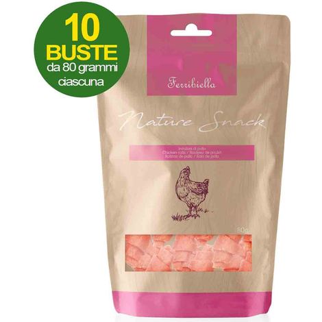 Nature Snack Hühnerröllchen für Hunde 10 Beutel à 80 g (1/2)