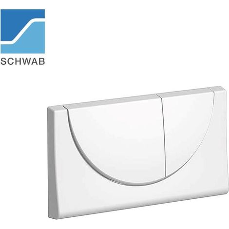 SCHWAB Betätigungsplatte VIVA, weiss, Zweimengenspülung 227556 (1/3)