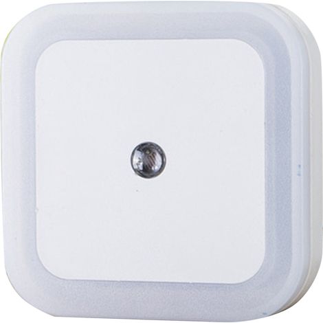 Veilleuse LED intelligente avec contrôle de la lumière, lampe de chevet/éclairage de couloir pour chambre à coucher, 110-220 V, blanc, prise UE (1/3)