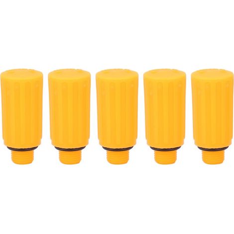 Lot de 5 embouts de ventilation orange de 9 mm pour compresseur d'air (1/5)