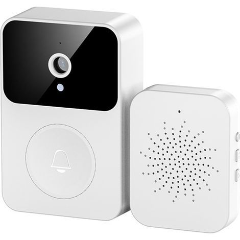 X9 Intelligente, kabellose Video-Türklingelkamera mit Sprachsteuerung, HD-Nachtsicht, App-Freigabe, automatischer Aufnahme und Cloud-Speicherung, Weiß (1/5)