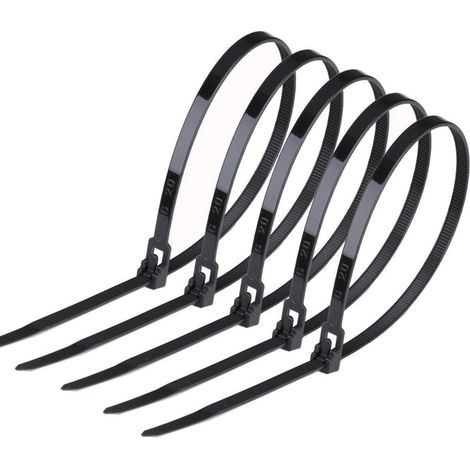 Kabelbinder 100 Wiederverschließbar 150mm Schwarz UV 150X4.8mm Schwarz (1/5)