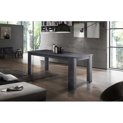 Table de salle à manger extensible 140 cm gris ardoise Jessica (1/3)