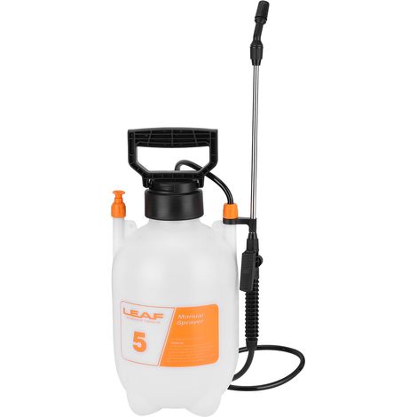 Pulvérisateur à pression manuel 5L en plastique robuste avec lance longue et sangle pour arrosage jardin (1/5)