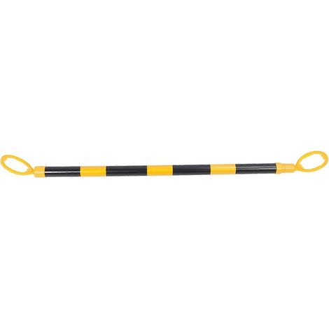 Cône de signalisation extensible en plastique haute visibilité, 96 à 180 cm, barrière de chantier pour parking et travaux routiers (1/5)