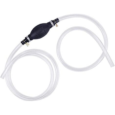 Pompes manuelles, pompes de transfert, pompe à essence manuelle, avec tuyau de siphon portable de 2 m, pompe de vidange de carburant portable, pompe à carburant d'urgence (1/4)