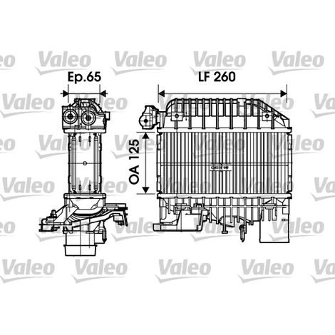 Intercooler, échangeur Valeo 817698 TOYOTA 179400G010 179400G011 1794027010
