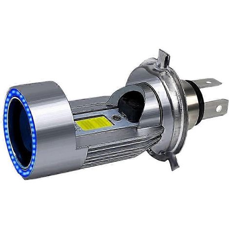 Ampoule LED H4 pour phare de moto, feux de croisement/route avec anneaux lumineux et feux de jour, 25 W, 3000 lm, Super B (1/5)
