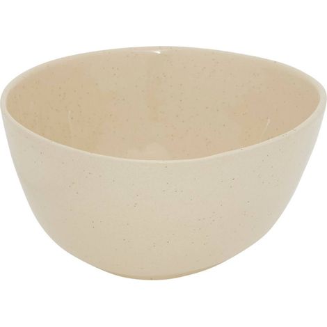 Saladier Wonja crème L26,2xp25xH12,5cm - Atmosphera créateur d'intérieur