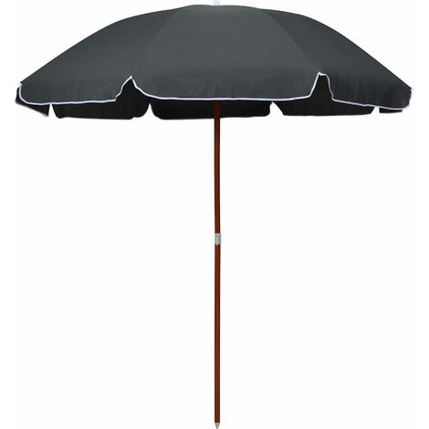 vidaXL Ombrellone da Giardino con Palo in Acciaio 240 cm