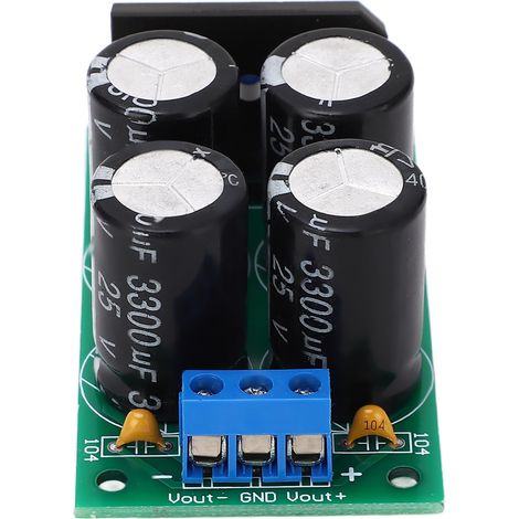 Alimentation double amplificateur de puissance 25A, carte redresseur filtre pont plat non régulée, module AC 9-17V pour DIY audio. (1/5)