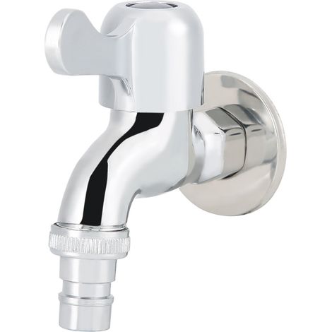 Robinet d'eau froide mural G1/2 po pour machine à laver/buanderie/salle de bain (1/5)