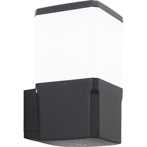 Aplique virgilio 1xe27 11w con pulsador cct (3colores) ip55 l.13,1xan.15,5xal.25cm resina negra (1/3)