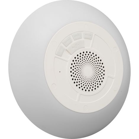 Enceinte portable pour piscine avec micro intégré, stéréo, étanche IPX7, flottante, Bluetooth, pour spa, avec lumières RGB multicolores. (1/5)