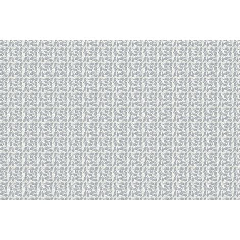 Papier peint panoramique graphique design | Tapisserie panoramique nature à formes géométriques | Papier peint panoramique gris et blanc - 267 x 400 cm (4 pièces) (1/2)