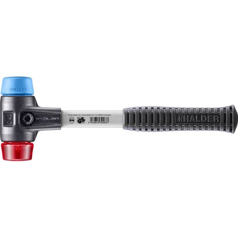 HALDER SIMPLEX TPE Weichplastikhammer mit verstärktem Tempergussgehäuse und Glasfaserstiel - D=40 mm - 3716.040 (1/5)