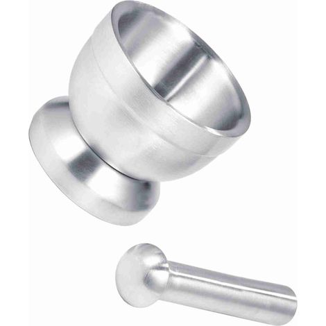 GARRYFIZH Mortier et pilon en acier inoxydable, broyeur pour ail, outil de cuisine (1/4)