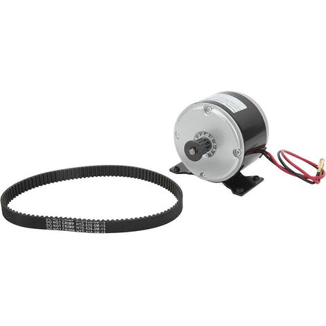 Moteur électrique haute vitesse 2750 tr/min avec poulie à courroie 535 pour scooter/vélo électrique 24 V 300 W (1/5)