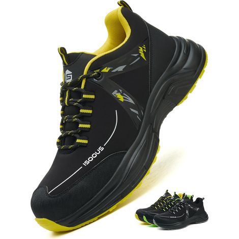 Chaussures de Sécurité Hommes Femmes Basket de Securite Légère Chaussure de Travail Confortable Antidérapante Respirante Basket de Travail Embout en Acier Chantier Industrie Unisexe (1/5)